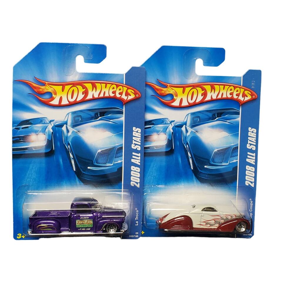 Mattel Hot Wheels 2008 All Stars La Troca Truck & Swoop Couple Diecast Race Car